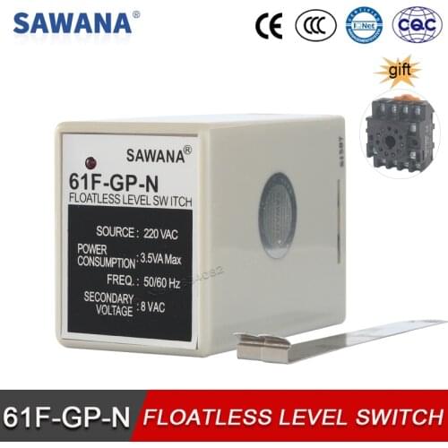 Float Controller Switch Relays 61F-GP-N Water Level Controller 11 Pins socket base 220V 110V 380V Float Switch Sensor Relay