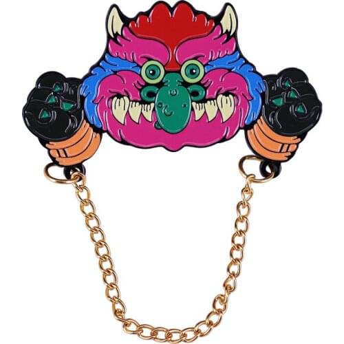 My Pet Monsters Enamel Pin Badge Creepy Kids Toy Brooch 80s Nostalgia Cartoon Jewelry