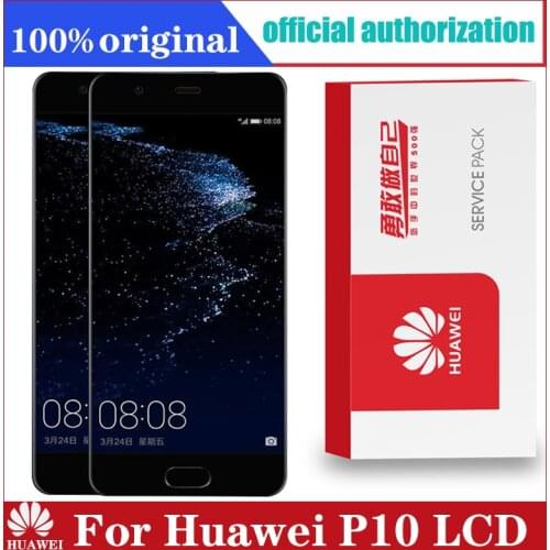 Original 5.1'' Display with Frame Replacement for Huawei P10 LCD Touch Screen Digitizer Assembly VTR-L09 VTR-L10 VTR-L29