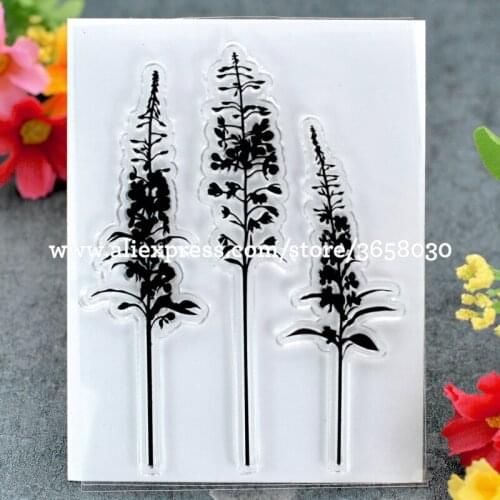 Lavender Scrapbook DIY photo cards rubber stamp clear stamp transparent stamp 10.5x7.5cm 80712217