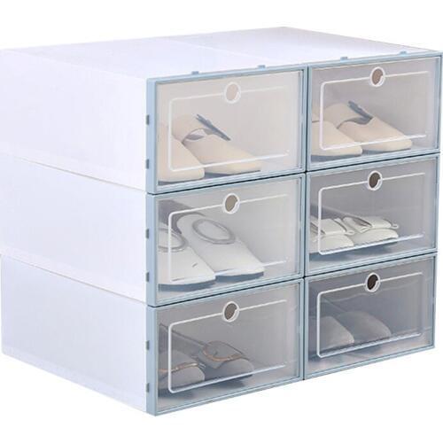 Transparent Plastic Shoe Box Flip Design Shoe Storage Artifact Home Storage Tool B88
