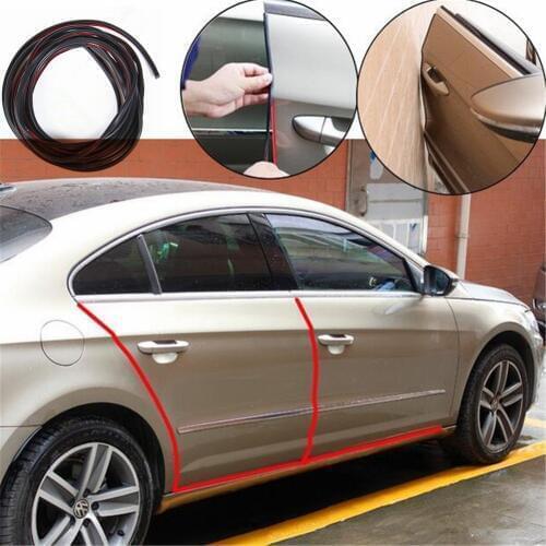 5m Car Door Edge Guard Rubber Bumper Protection Sticker Decorative Strip for Volkswagen Golf 7 MK6 MK5 POLO tiguan