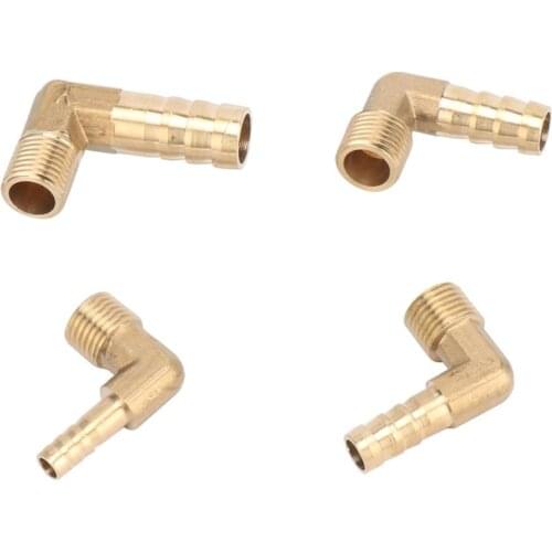 Gardening Pipe Joint 6/8/10/12mm To 1/4" BSP Male Thread Copper Connector Hose Barb Fitting Elbow Quick Connector 1 Pc