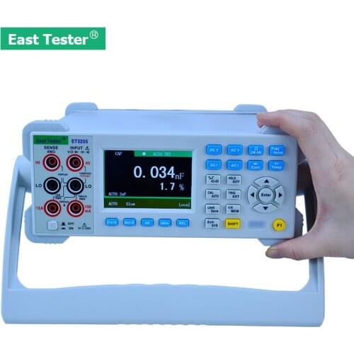 East Tester Digital Multimeter ET3255 5 1/2 3.5in Screen Display Multimeter TFT LCD Double Parameter Display 110V/220V with USB