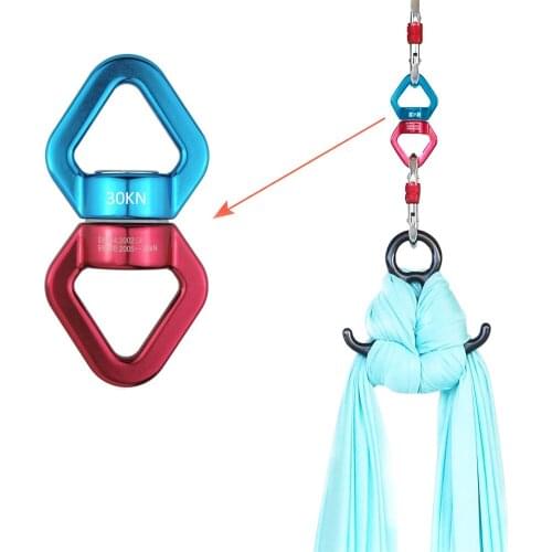 Air Yoga Rotary Connector Universal Ring Gimbal Ring 8-shaped 360 Degree Rotational Hammock Swing Spinner Rope Swivel Connector