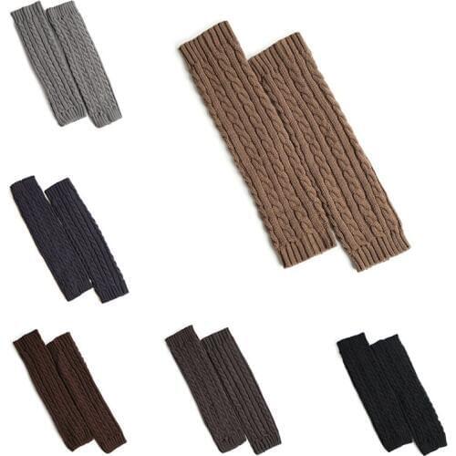 Women Leg Warmers Sport Yoga Socks Warm High Knee Winter Knitted Solid Crochet Boot Cuffs Long Socks