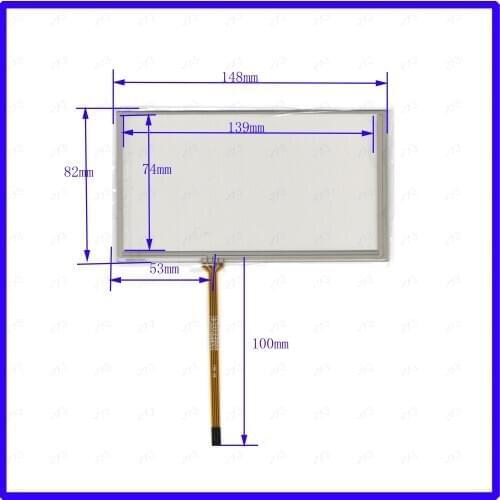 ZhiYuSun wholesale 148*82mm 6inch 4lines resistance screen for car DVD redio this is compatible M6101A 148*82