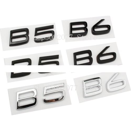 ABS Letters Numbers Emblem B5 B6 Trunk Lid Badge Decal Car Sticker for Volvo XC60 XC90 Glossy Black Matte Black Chrome