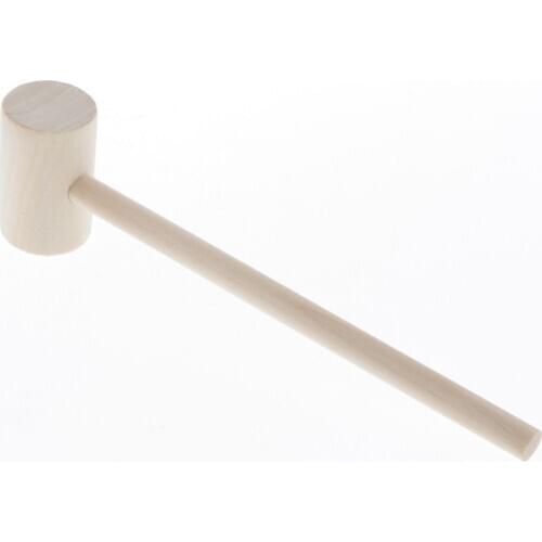 10pcs Leather Wooden Hammer Toy Crab Lobster Mallet Beating Gavel for Kid