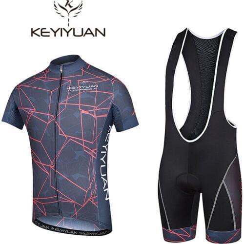 2018 keyiyuan men bib cycling sets Pro Team cycling clothing / cycling jersey short sleeve bicycle rack