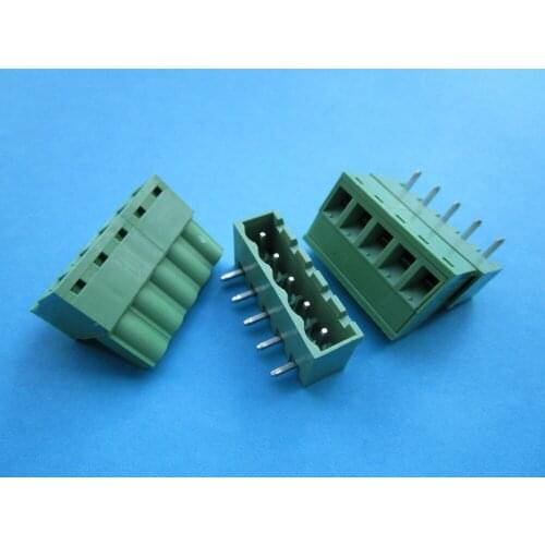 40 Pcs Close Angle 5 pin 5.08mm Screw Terminal Block Connector Pluggbale Type