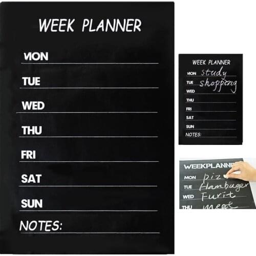 Cobee 45*31cm Weekly Blackboard Sticker Planner Calendar Essential Memo Chalk board Blackboard Complement Livingroom