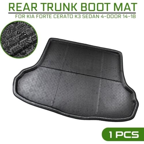 Car Carpet Rear Trunk Anti-mud Cover For Kia Forte Cerato K3 Sedan 4-door 2014-2018 Floor Mat
