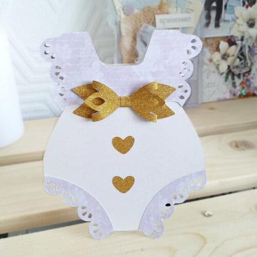 Baby Clothes Metal Cutting Dies Cut Die Mold Girl Suit Decoration Scrapbook Paper Craft Knife Mould Blade Punch Stencils Dies