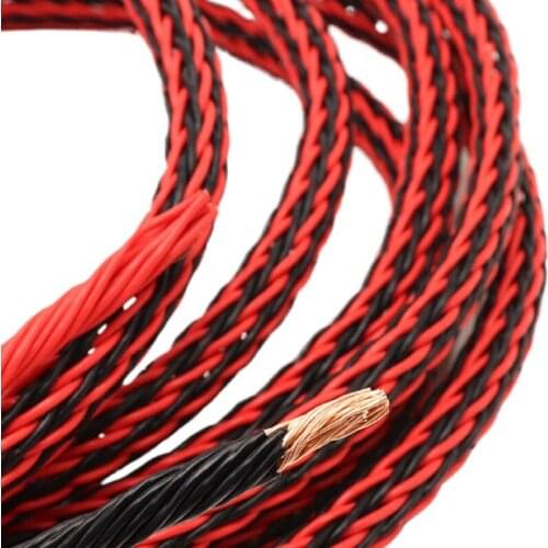 HiFi Audio DIY Single Crystal Copper Speaker Bulk Cable 8AWG *2