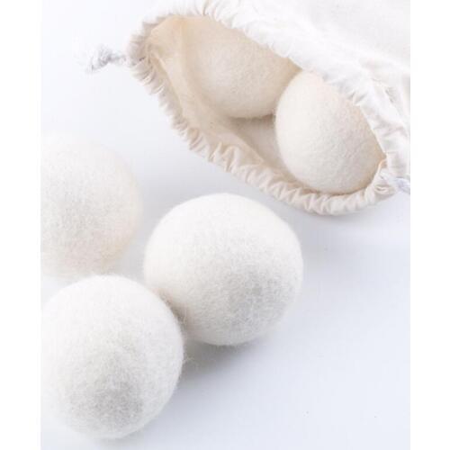 Top Seller Wool Dryer Balls Premium Reusable Natural Fabric Softener 2.75inch 7cm Static Reduces Helps Dry Clothes LX8702