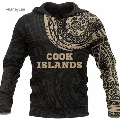 Cool CookIslands Polynesian Tattoo Style Men Women Hoodie 3D Print Fashion Leisure Streetwear Sportswear Hoodies Jackts Harajuku