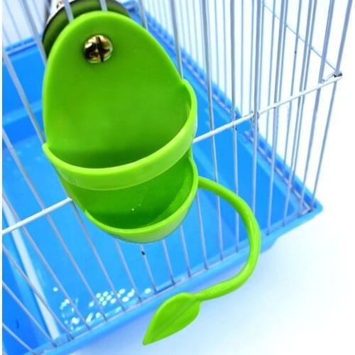 Parrot Feeder With Standing Rack Fruit Holder Plastic Hanging Cuttlefish Bone Container Calcium Supplement Food Box Bird Supplie
