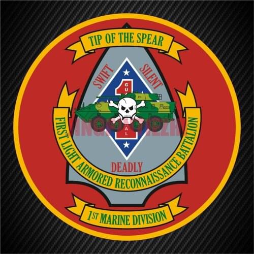Creative U.S. Marine Corps 1st Light Armored Reconnaissance Battalion Insignia Decal Sticker Car Vinyl Decals
