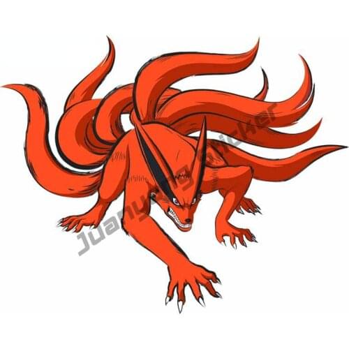 Creative decals Kurama Ninja Car Stickers for Window Truck Camper Bumper Vinyl Decal Scratch-Proof Exterior Decor PVC13x10cm