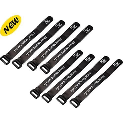 8Pcs/lot Fasteners Strap 8Pcs 200mmX20mm Non-Slip Lipo Battery Straps Electronics for FPV RC Quad Airplane Boat Car Black