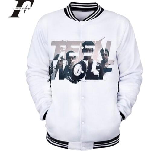 Teen Wolf 3D basebal jacket bomber jacket men/women HIP HOP Tv Series Casual Slim Trend Casual streetwear Uniform clothes