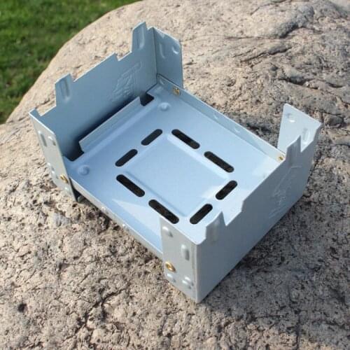 Outdoor Mini Folding Portable Oven Picnic Camping Solid Fuel Alcohol Stove Camp Cooking Supplies Outdoor Stove