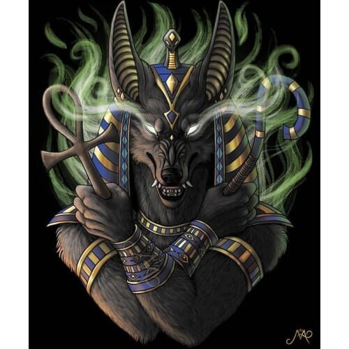 Nubis Egypt God 5D Diy Diamond Painting Kits Full Square Embroidery Mosaic Cross Stitch Wall Home Decor Gift