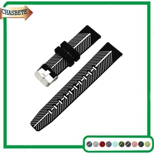 Silicone Rubber Watch Band for Seiko 22mm Quick Release Resin Strap Belt Wrist Loop Bracelet Black Blue Red Green + Spring Bar