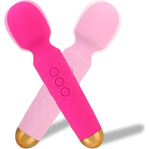 Pink Magic Wand Vibrators For Women Clitoris Stimulator Vagina Nipple Massage Anal Plug Vabrating Dildos Adults Sex Toys Erotic