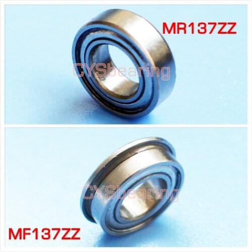 Stainless steel radial ball bearing MR137ZZ 7*13*4 7x13x4mm metal shield MR137Z SMR137ZZ ball bearing MF137ZZ flange bearing