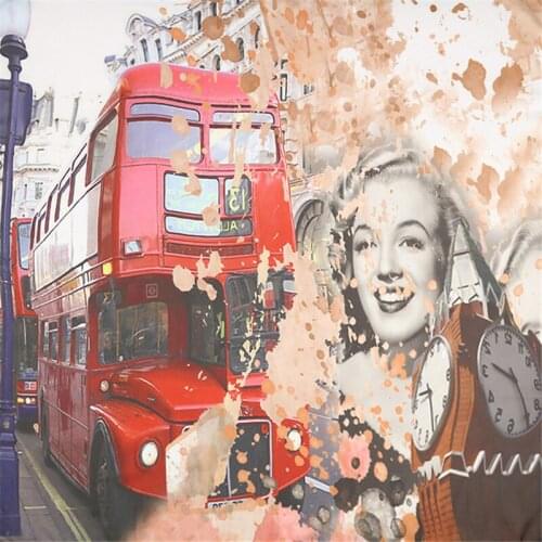 Silk Scarf Fashion Foulard Satin Shawl Scarfs Monroe Print Big Size 70cm*70cm Square silk Hair Head Scarves Women bandana