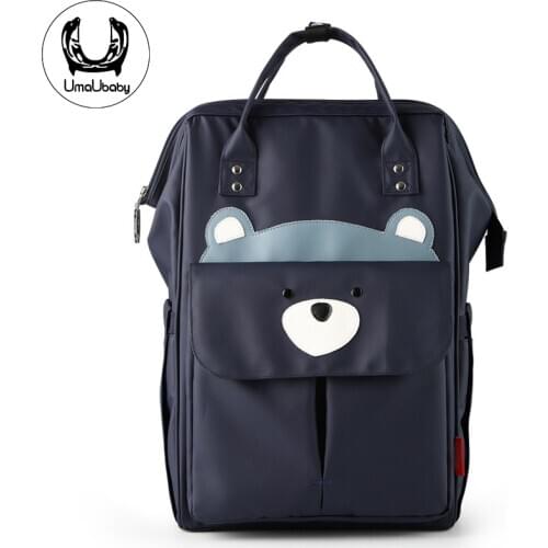 UmaUbaby Diaper Bag Double Shoulders Multifunctional Mommy Bag Newborn Portable Large Capacity Diaper Bag Backpack Baby Care
