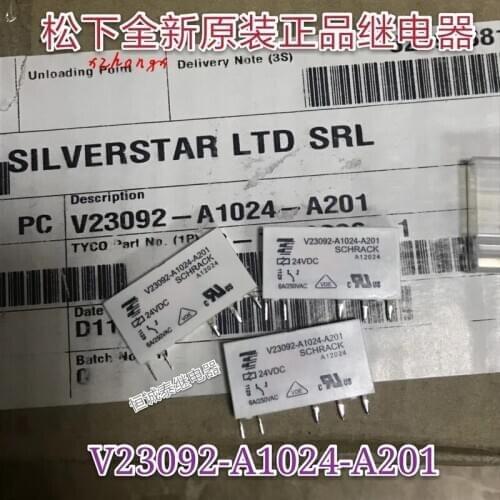 V23092-A1024-A201 24VDC 6A 5 pin relay