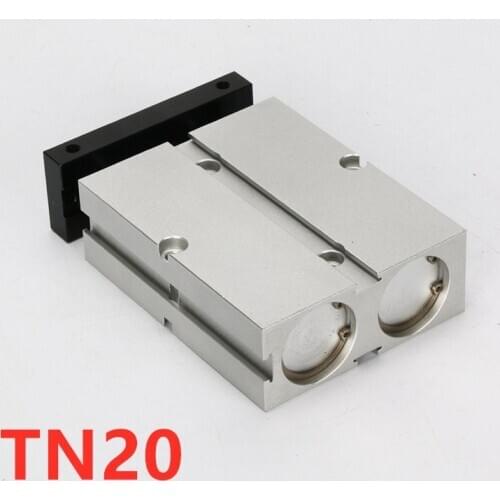 TN TN20 bore 20mm AIRTAC TYPE pneumatic cylinder Twin-rod double action stroke10-200mm TN20X10S TN20X20S 30S 40S 50S 60S 70S 80S