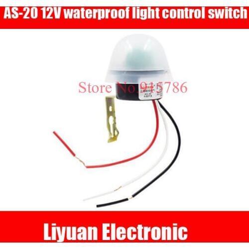 3pcs AS-20 waterproof light control switch sensor / light control automatic switch / street light control sensor DCAC12V