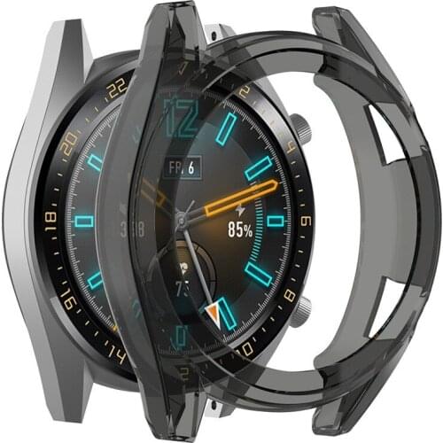 3D Full Edge TPU Protective Film Cover For Huawei Watch GT /Active 46mm Smartwatch Screen Protector Smart Watch Frame Case