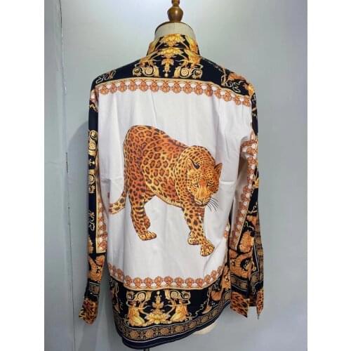 ZX70001 Fashion Mens Shirts 2019 Runway Luxury famous Brand European Design party style Mens Clothing