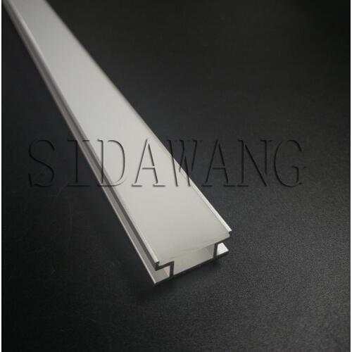 1meter/piece Flat Floor Aluminum led strip profile channel extrusion for 10mm floor led strip lighting SDW046