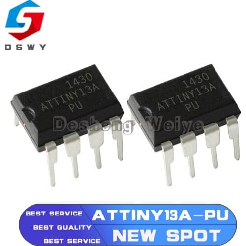 1Pcs ATTINY13A-PU DIP-8 ATTINY13 ATTINY13-PU DIP8 ATTINY13A ATTINY13 13A-PU ATTINY13V-10PU