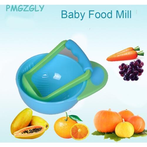 1Pc Baby Food Handmade Grinding Bowl Supplement Fruits /Vegetables Bowl Baby food grinder Child Holding Fine Grinding Rod