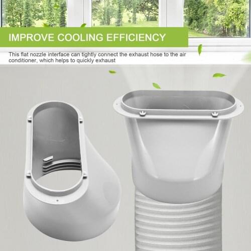1 Pcs Air Conditioning Exhaust Pipe Interface Portable AC Coupler 5.9 Inch150mm Improve Cooling Efficiency Easy To Carry And Use