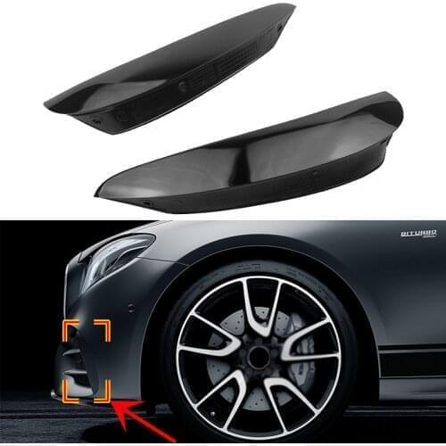 2Pcs Front Bumper Fog Lamp Ait Vent Cover Trim for Mercedes Benz W213 C238 E180 E200 E220 E250 E300 E43 E53 AMG Line 2016-2019