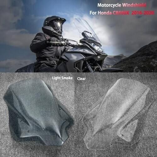 2020 CB500X Motorcycle Windscreen Windshield For Honda 2016 2017 2018 2019 2020 Wind Screen Flyscreen Deflector Visor Protector
