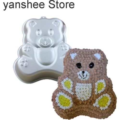 3D bear cake baking mold, bread polymer, clay, chocolate, cheese, baking mold, kitchen, baking tools