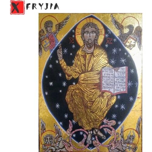 5D DIY Square round Diamond Painting Christ Jesus Bible Religious Angel Picture sale Cross Stitch Diy Diamond Mosaic art