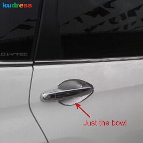 For Honda CRV 2015 2016 ABS Chrome Outer Side Door Handle Bowl Cover Protective Frame Insert Cup Trim Auto Part Accessories 8pcs