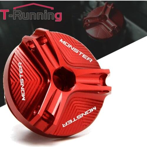 For DUCATI Monster 696 697 795 796 797 821 1100 EVO 1200 1200S Motorcycle Accessories Item CNC Oil Filler Cap Engine Plug Cover