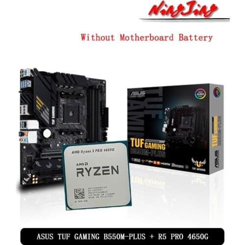 AMD Ryzen 5 4650G R5 4650G CPU + ASUS TUF GAMING B550M PLUS Motherboard Suit Socket AM4 All new but without cooler