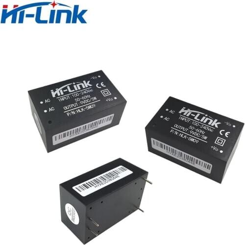 Free shipping 3pcs/lot HLK-5M09 9V 5W AC DC 220V to 9V Buck Step Down Power Supply Module Converter Intelligent